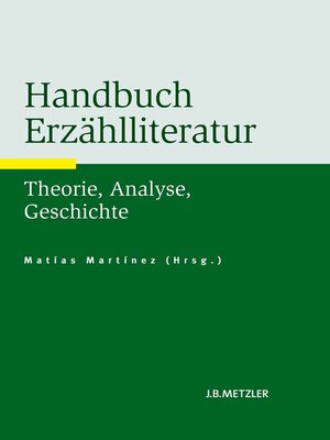 cover image of Handbuch Erzählliteratur